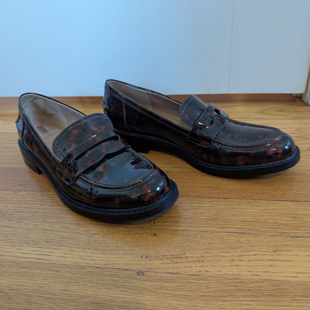 Sam Edelman Colin Penny Loafer 8.5 tortoiseshell